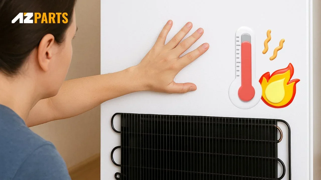 If you notice that the back of your refrigerator feels unusually hot, it could be a sign of an overheating motor 