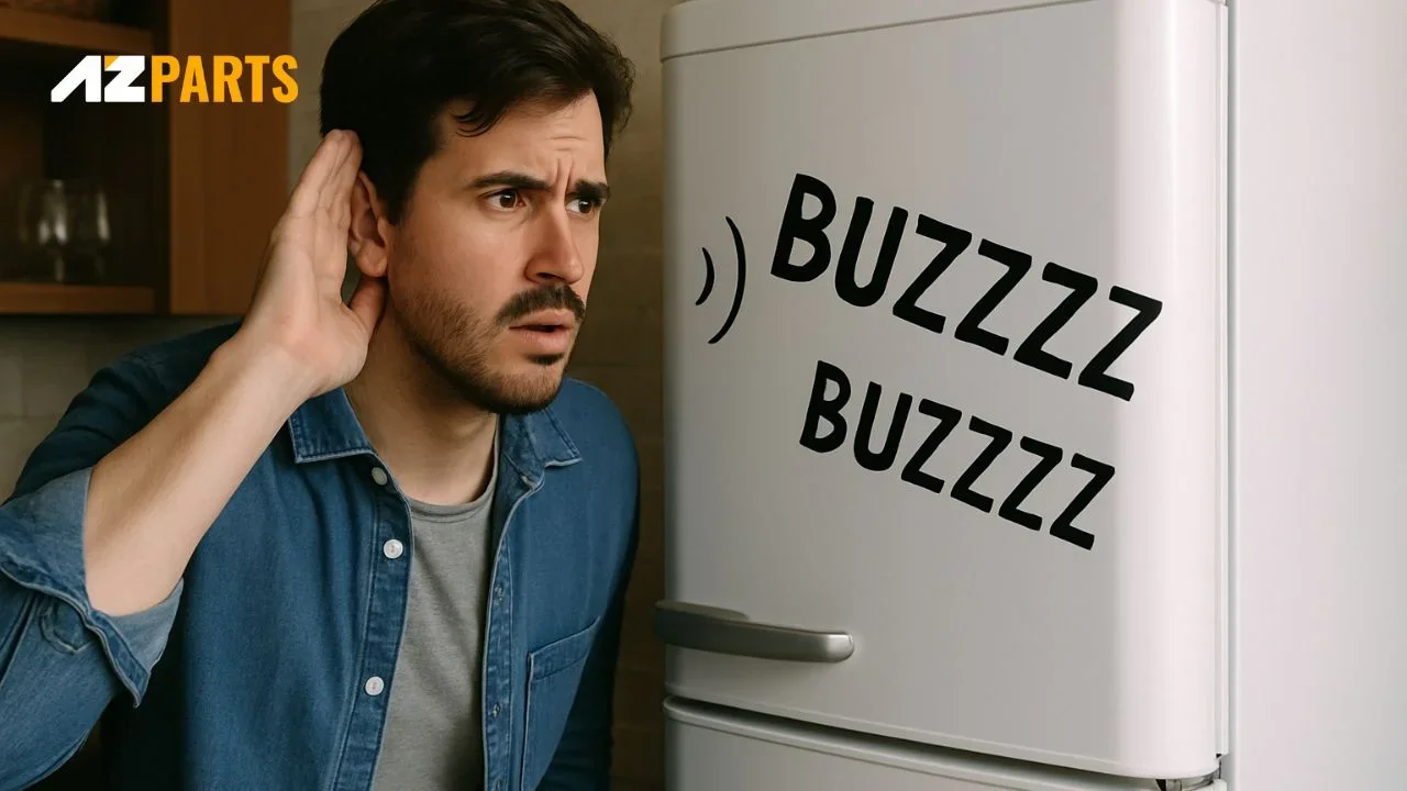 Unusual sounds such as buzzing, rattling, or humming may indicate a problem with internal components 