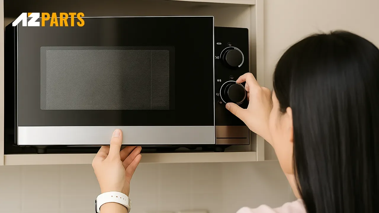 Microwave may incorrectly detect that the door is still closed and keep running