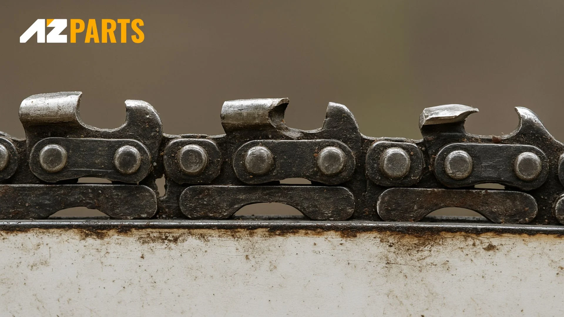 Signs your chainsaw needs sharpening: slow cutting, smoke and uneven sawdust