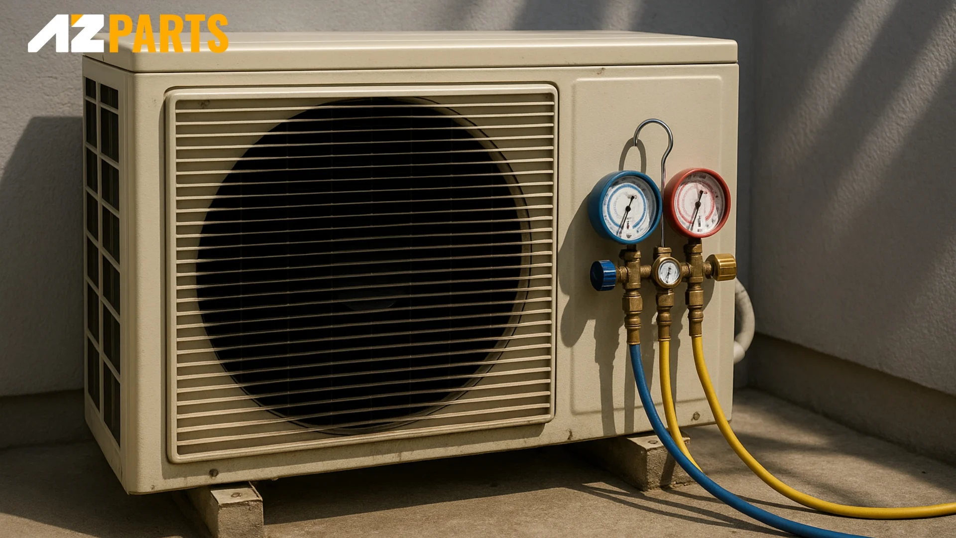 Testing Air Conditioner Refrigerant Charge with Manifold Gauge Set 