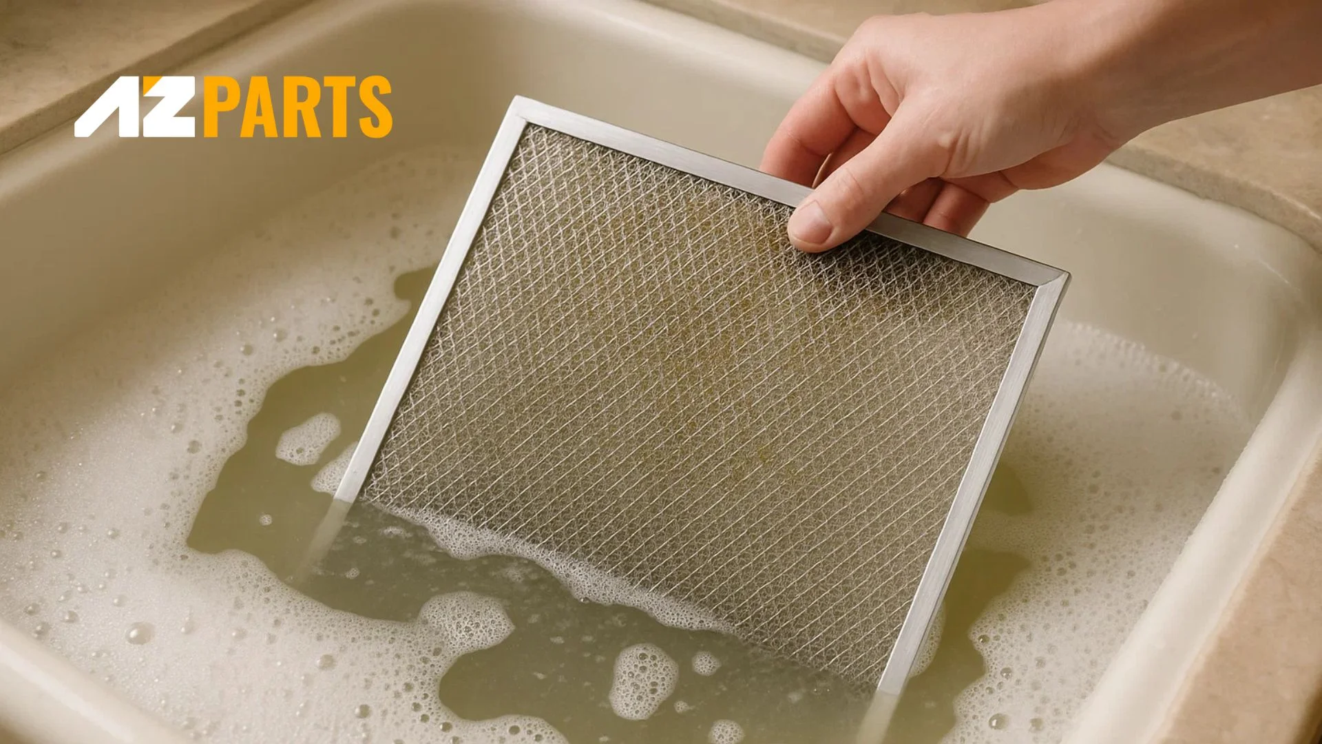 Soak the Filter in Soapy Water