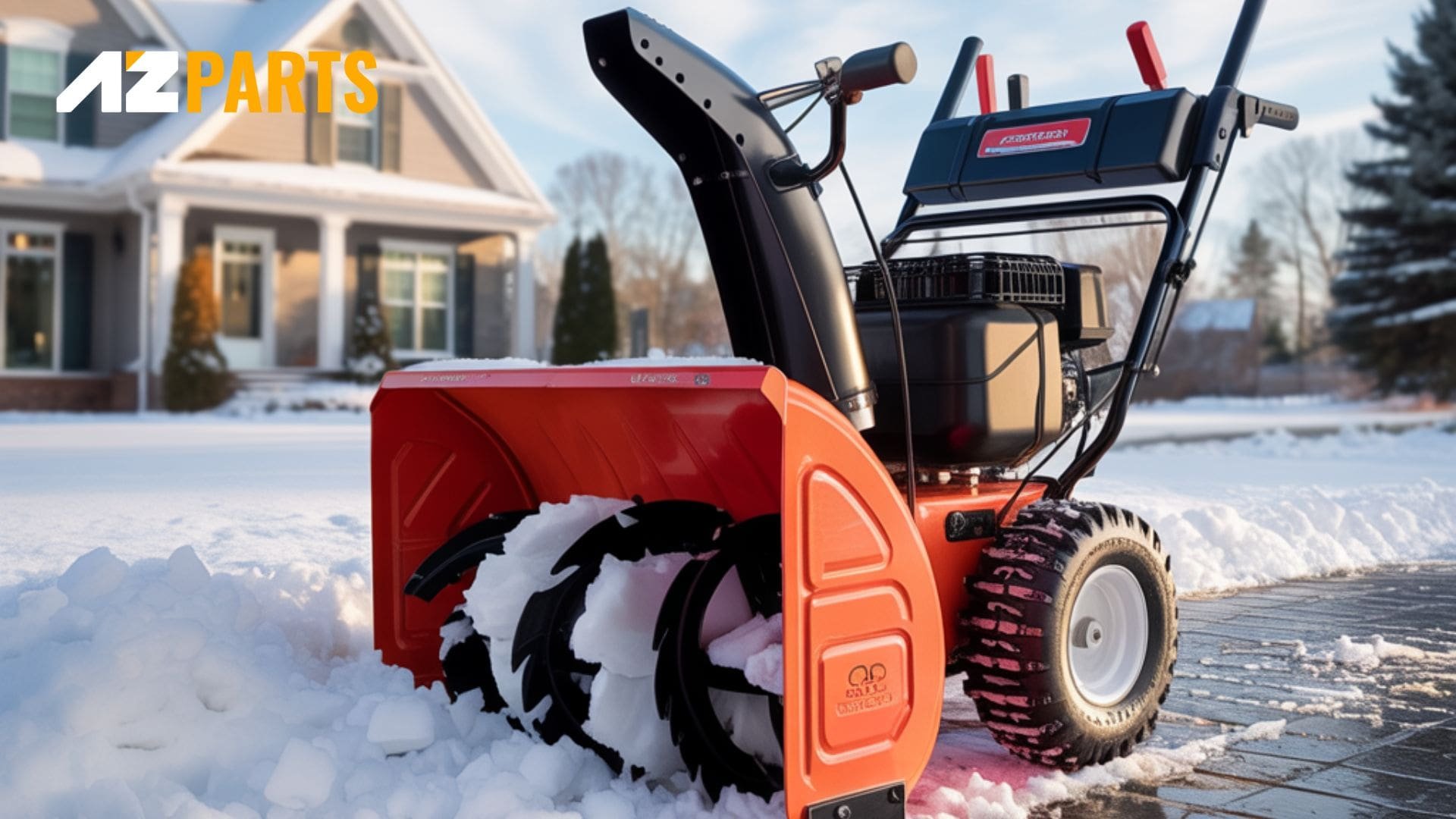 Clean the snow blower